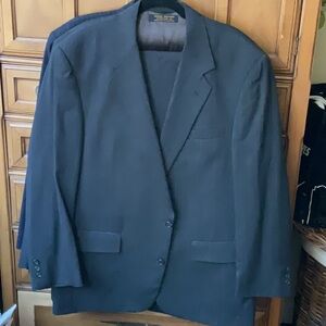 Men’s charcoal Gray pinstriped suite